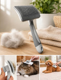 Brosse de toilettage autonettoyante pour chien et chat